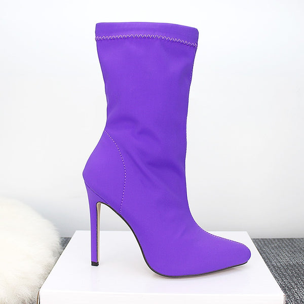 Zoie-  Pointed Toe Stiletto Booties