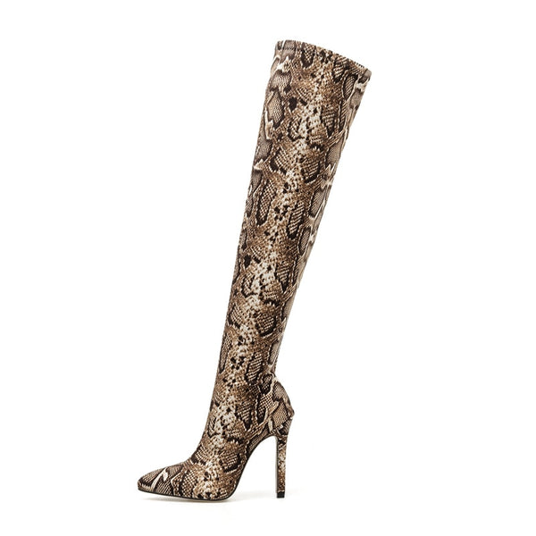 Biannca- Over the Knee Stretch Boots