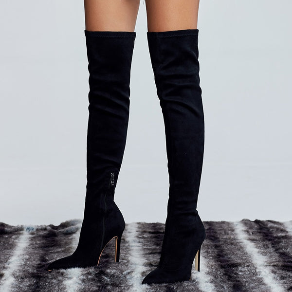 Biannca- Over the Knee Stretch Boots