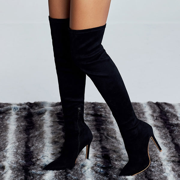 Biannca- Over the Knee Stretch Boots
