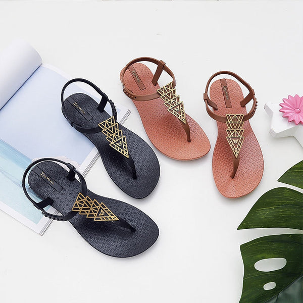 Hariana- Tribal thong flat sandals
