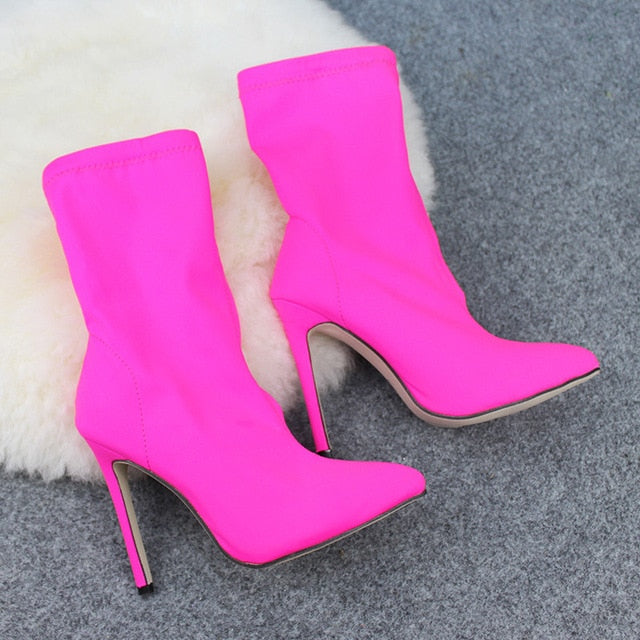 Zoie-  Pointed Toe Stiletto Booties